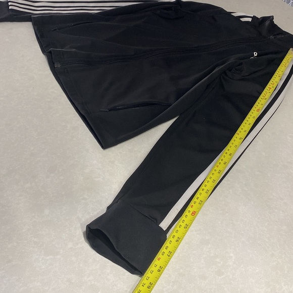 Adidas Essentials Climalite 3-stripes Tricot Track Jacket Size M black ⭐️⭐️⭐️⭐️ - Picture 8 of 17